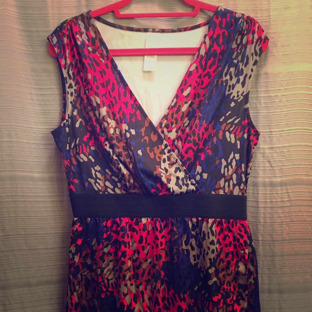 High lo multicolor dress